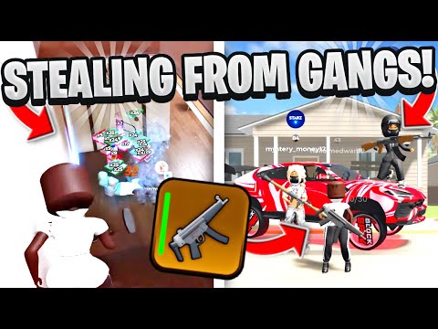 Видео: КРАЖА БЕЗУМНОЙ ДОБЫЧИ У ОГРОМНЫХ БАНД В ROBLOX BLOCKSPIN