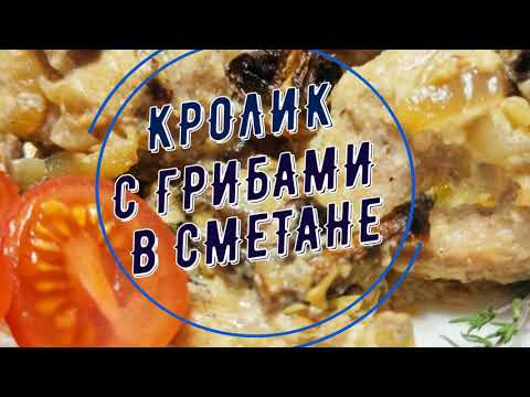 Видео: Кролик в сметанном соусе с грибами