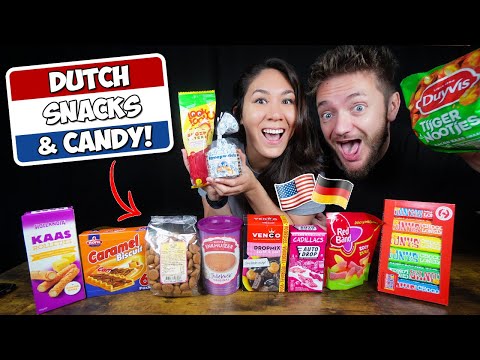 Видео: Американские и немецкие Попробуйте ГОЛЛАНДСКИЕ ЗАКУСКИ И КОНФЕТЫ ВПЕРВЫЕ!