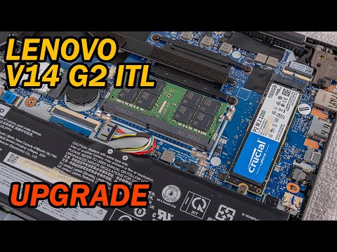 Видео: Обновите ноутбук💻Lenovo V14 G2 ITL | Установка/замена SSD в M.2, оперативной памяти и 2,5-дюймовом