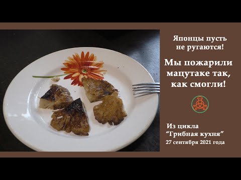 Видео: Японцы пусть не ругаются! Мы пожарили мацутаке так,  как смогли!  Из цикла "Грибная кухня"