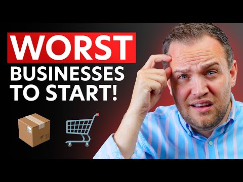 Видео: 6 худших бизнесов для старта! (но с максимальной прибылью)