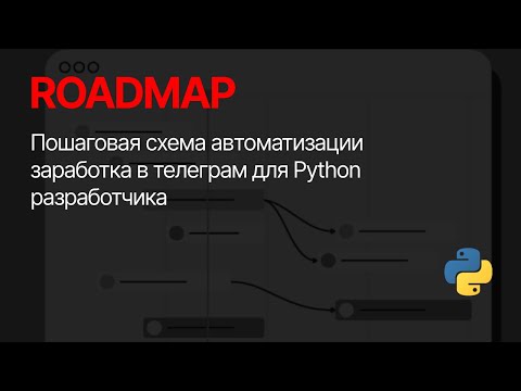 Видео: Money Roadmap: как Python разработчику построить систему заработка на телеграм каналах и ботах