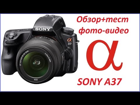 Видео: SONY A37-обзор+видео, фототест.