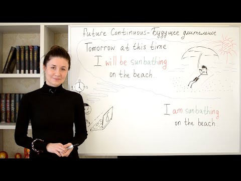 Видео: Future Continuous. Будущее длительное время.