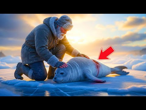 Видео: РЫБАК НАХОДИТ РАНЕНУЮ ТЮЛЕНЬ НА ЛЬДУ – КОНЕЦ НАСТОЯЩЕЕ ЧУДО.