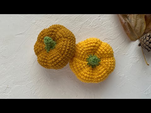 Видео: Тыква крючком. Мастер-класс. Crochet pumpkin