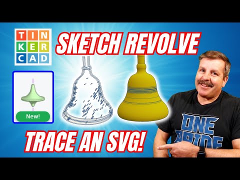Видео: Tinkercad Sketch Revolve Genius: трассировка SVG за считанные минуты! 💯🤯