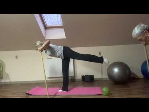 Видео: ЛФК-  здоровая спина & подвижные суставы (гимнастическая палка,мяч)