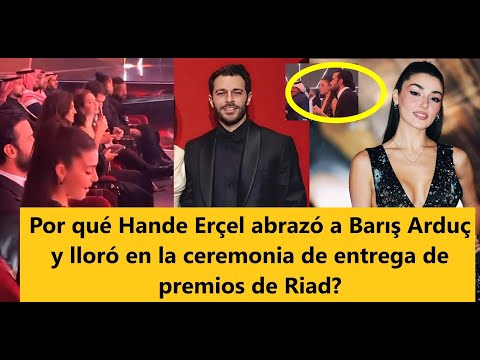 Видео: Почему Ханде Эрчел обняла Барыша Ардуча и заплакала на церемонии награждения в Эр-Рияде?