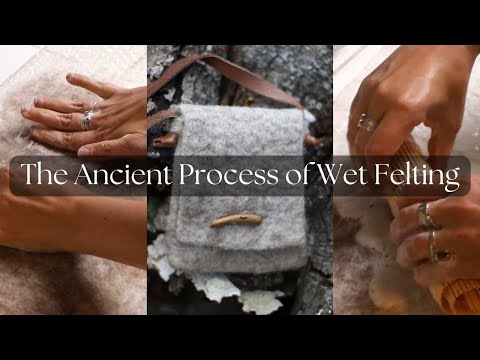 Видео: Мокрое валяние деревенской сумки из луизианской шерсти: увлекательный и простой проект