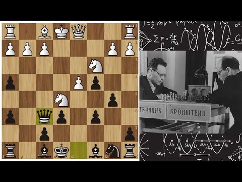 Видео: Д.Бронштейн - М.Ботвинник: Рыбак расставил СЕТИ и сам в них угодил! Шахматы.