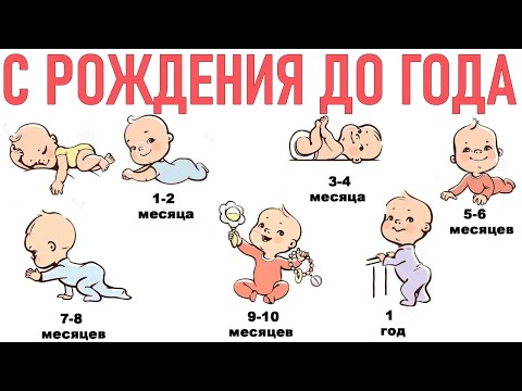 Видео: РАЗВИТИЕ РЕБЕНКА С 1 ДО 12 МЕСЯЦЕВ | Развитие малыша до года