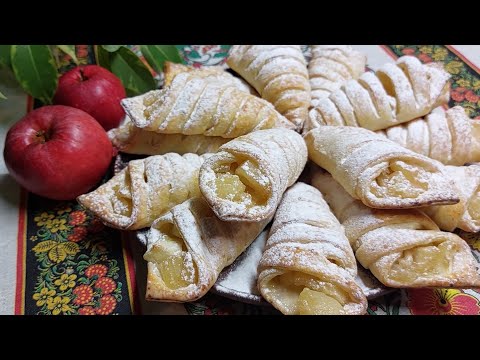 Видео: Творожное печенье с карамелизированными яблоками. Простой рецепт вкуснейшей домашней выпечки.