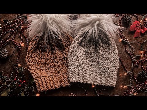 Видео: Простая вязаная крючком плетеная шапка-бини