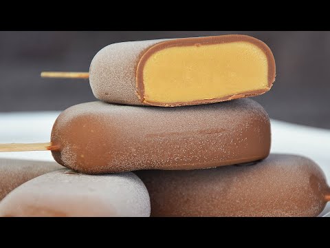 Видео: Бюджетное «КРЕМ-БРЮЛЕ» без сливок (из молока) 🔥 «ЭСКИМО» на палочке в шоколаде 🤎