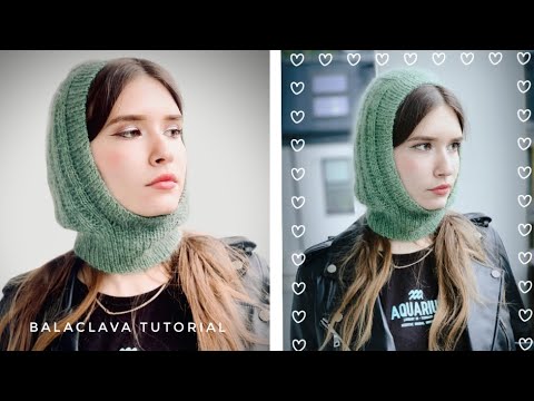 Видео: БАЛАКЛАВА вязаная из пряжи DROPS FLORA + KID Silk Mohair / вязаный капюшон теплый и такой модный