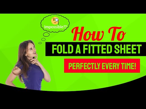 Видео: Как сложить простыню на резинке с резинкой по всему периметру — Как сложить простыню на резинке, ...