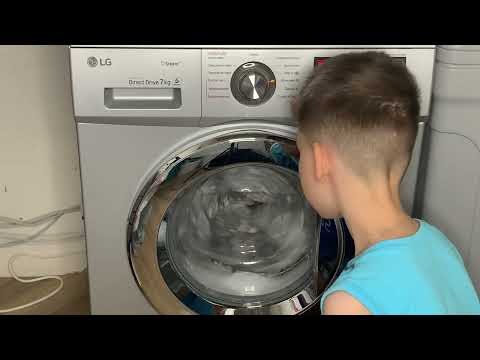 Видео: Стирка постельного белья на LG: Интенсивно 60 40 1200об/мин