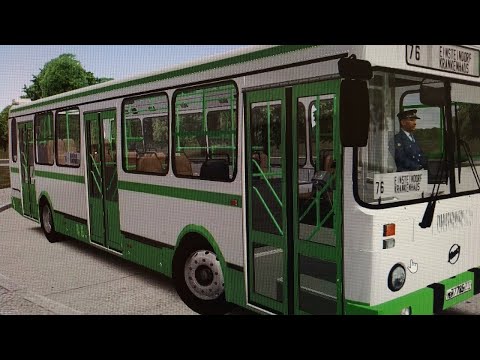 Видео: Omsi 2. Едем на ЛиАЗ 5256 по карте moges, маршрут 10