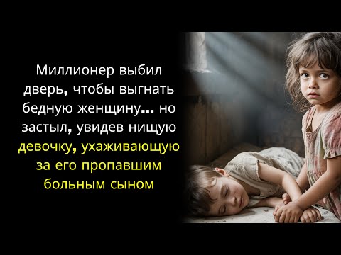 Видео: Миллионер выбил дверь, чтобы выгнать бедную женщину... но застыл, увидев нищую девочку...