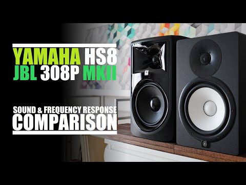 Видео: Yamaha HS8 против JBL 308P MKII || Сравнение звука и частотных характеристик