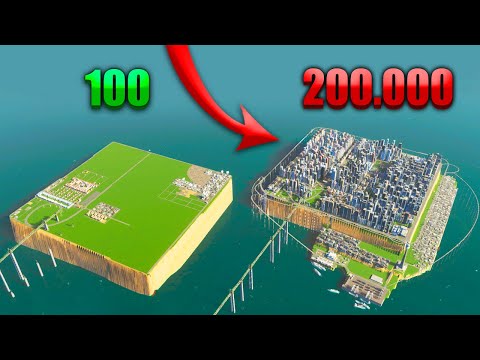 Видео: 200 ТЫСЯЧ НАСЕЛЕНИЯ НА ОСТРОВЕ В Cities Skylines 2