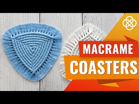 Видео: Треугольная салфетка в технике макраме | macrame DIY | Урок макраме