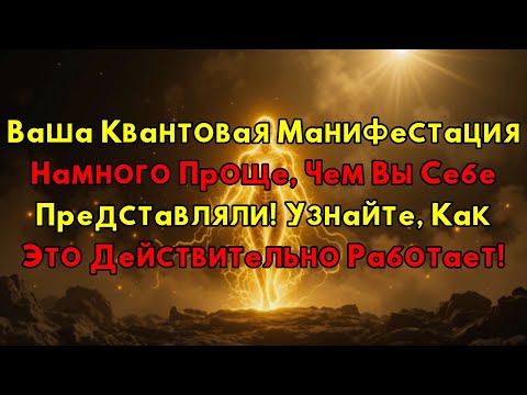 Видео: Секрет Квантовой Манифестации Раскрыт: Это Намного Проще, Чем Ты Мог Представить. Узнай Как!