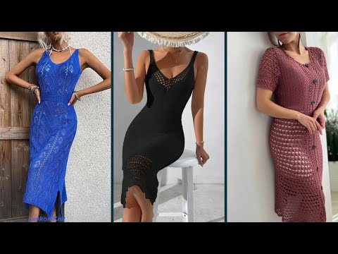 Видео: Неймовірні літні плаття спицями та гачком 🧶 Купа натхнення та ідей для в'язання