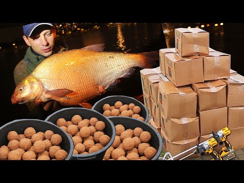 Видео: МЕГА-Закорм 1000л прикормки. Лепим шары и завозим на лодке! Трофейная Рыбалка на РЕКОРДНОГО Леща
