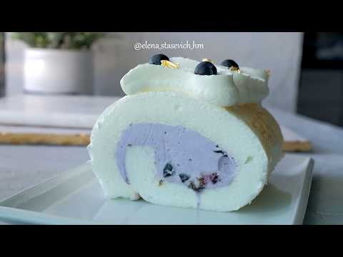 Видео: Меренговый рулет || Meringue rulade || Elena Stasevich HM