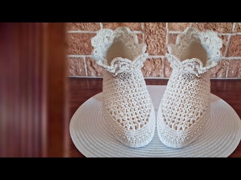 Видео: 💥💝БОТИНКИ WHITE 🔥ВЯЖЕМ КРЮЧКОМ 💥⚡МОДНО АКТУАЛЬНО💥 CROCHET SHOES