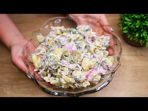 Видео: Самый вкусный немецкий салат! Я никогда не устану есть этот салат! # 283