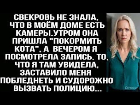 Видео: Свекровь не знала, что в моём доме есть камеры. После её визита я посмотрела запись и ужаснулась...