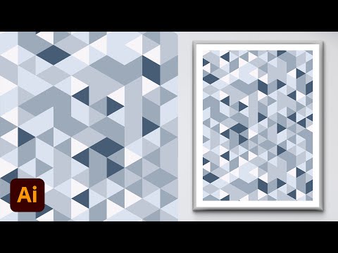 Видео: Как создать геометрический узор из треугольников в Adobe Illustrator