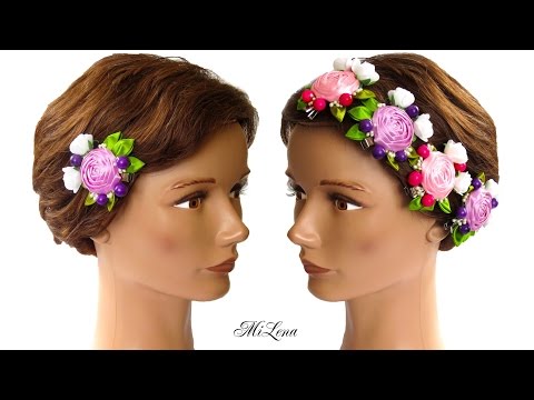 Видео: ЗАЖИМЫ С РОЗАМИ, МК / DIY Roses Hair Clip