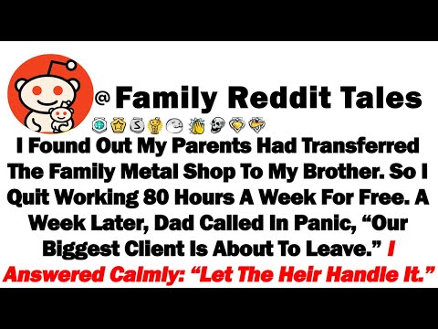 Видео: Я узнал, что родители передали семейную мастерскую по металлу моему брату. Поэтому я ушёл с работ...