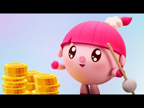 Видео: Каникулы с Малышариками - Монетка - веселые мультики для малышей