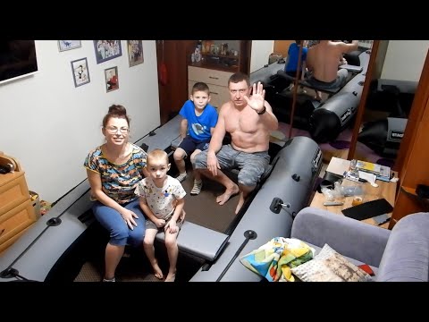 Видео: Лодка Kitt Boats 350 распаковка, обзор, нанесение названия