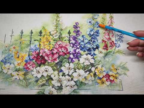 Видео: Готовая вышивка Lanarte "Home and Flowers" PN-1098502