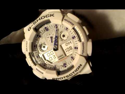 Видео: Настройка часов/стрелок Casio G-Shock GA-100 (GA-110) Set up