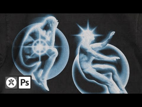 Видео: Дизайн уличной одежды Glowing Aura Figure | Урок по Photoshop
