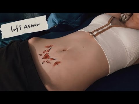 Видео: АСМР тест на чувствительность, рисую на животе//asmr belly touch(whisper, lofi)