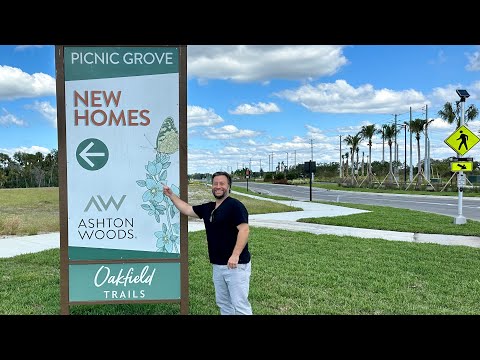 Видео: Экскурсия по модельному дому Oakfield Trails by Ashton Woods в Пэррише, Флорида — Планы этажей Pl...