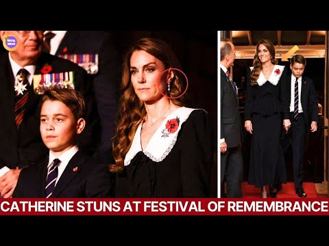 Видео: Принцесса Кэтрин ослепляет на Фестивале памяти 2025 года изящной данью уважения королеве Елизавете