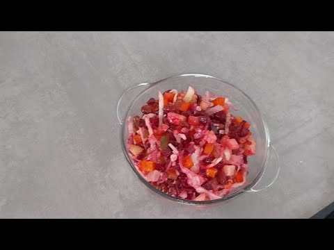 Видео: Винегрет с квашеной капустой.