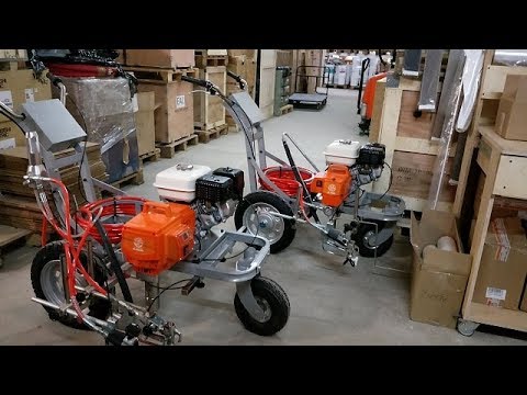 Видео: Аппарат для нанесения дорожной разметки ASPRO RL на сайте aspro sibir ru
