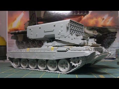 Видео: ТОС-1А "Солнцепек" (Trumpeter) Часть 3