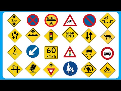 Видео: 60 лучших дорожных знаков США, КОТОРЫЕ КАЖДЫЙ ГОД ПРОВЕРЯЮТСЯ на экзамене по вождению DMV | СДАЙТ...